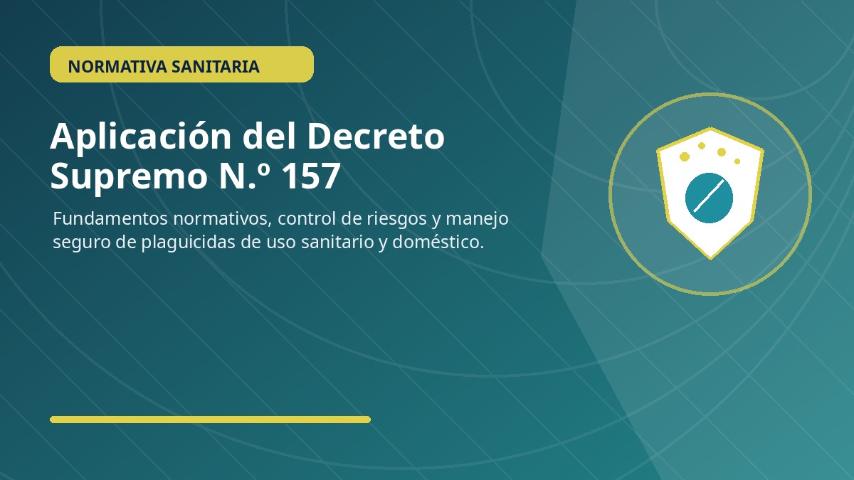 Aplicación del Decreto Supremo 157